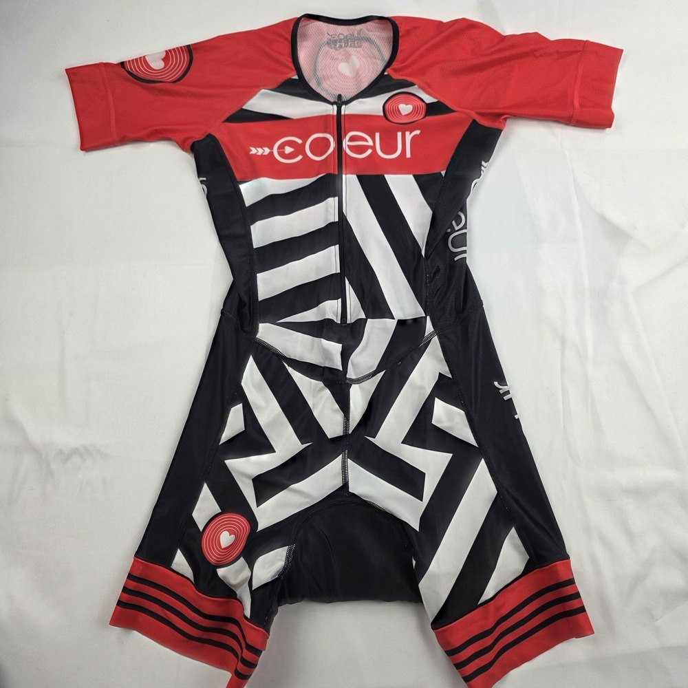 coeur Women's Red & Black Graphic Swim Jumpsuit